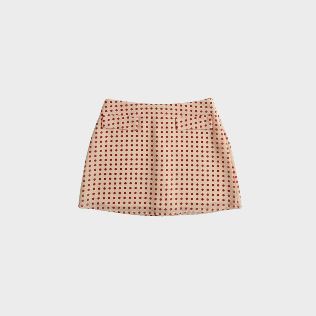 Gonna mini KATE - POIS ROSSO