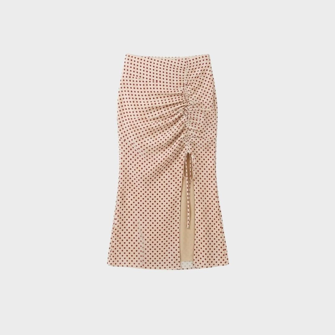 KATE Midi Skirt - RED POLKA DOT