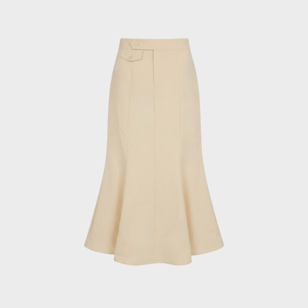 Gonna longuette AIDA - BUTTER YELLOW