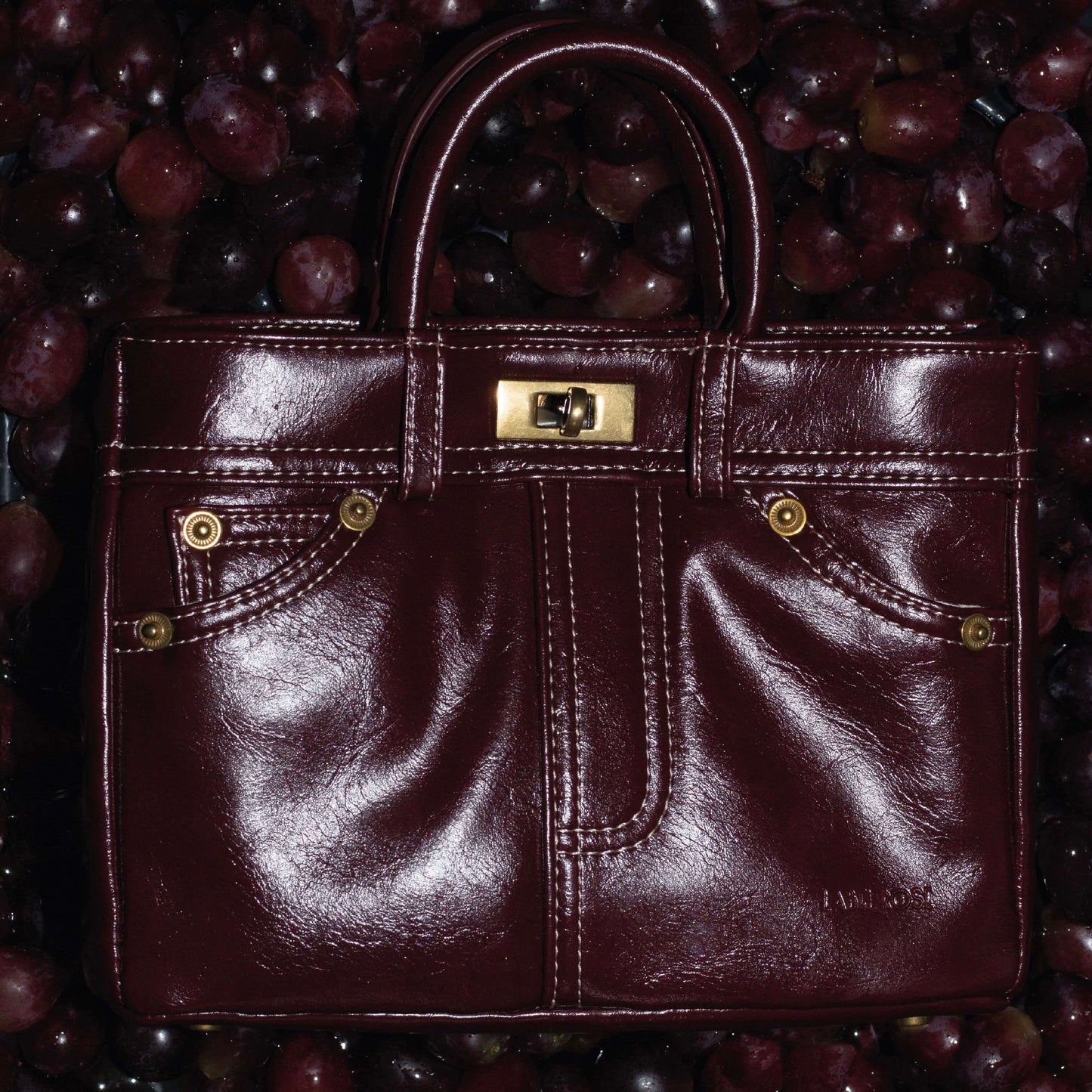 AUDREY Handbag - WINE