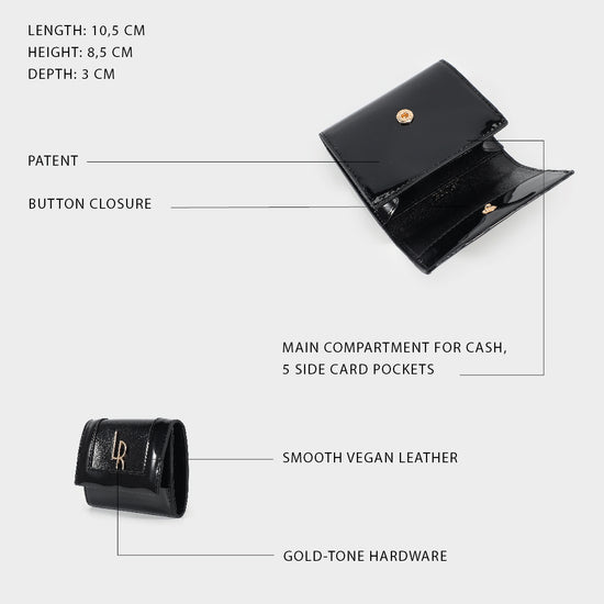 Portafoglio AMBER WALLET - NERO