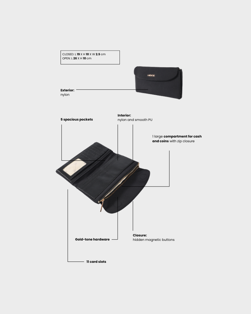Portafoglio MOMMY WALLET - BLACK MOON GOLD