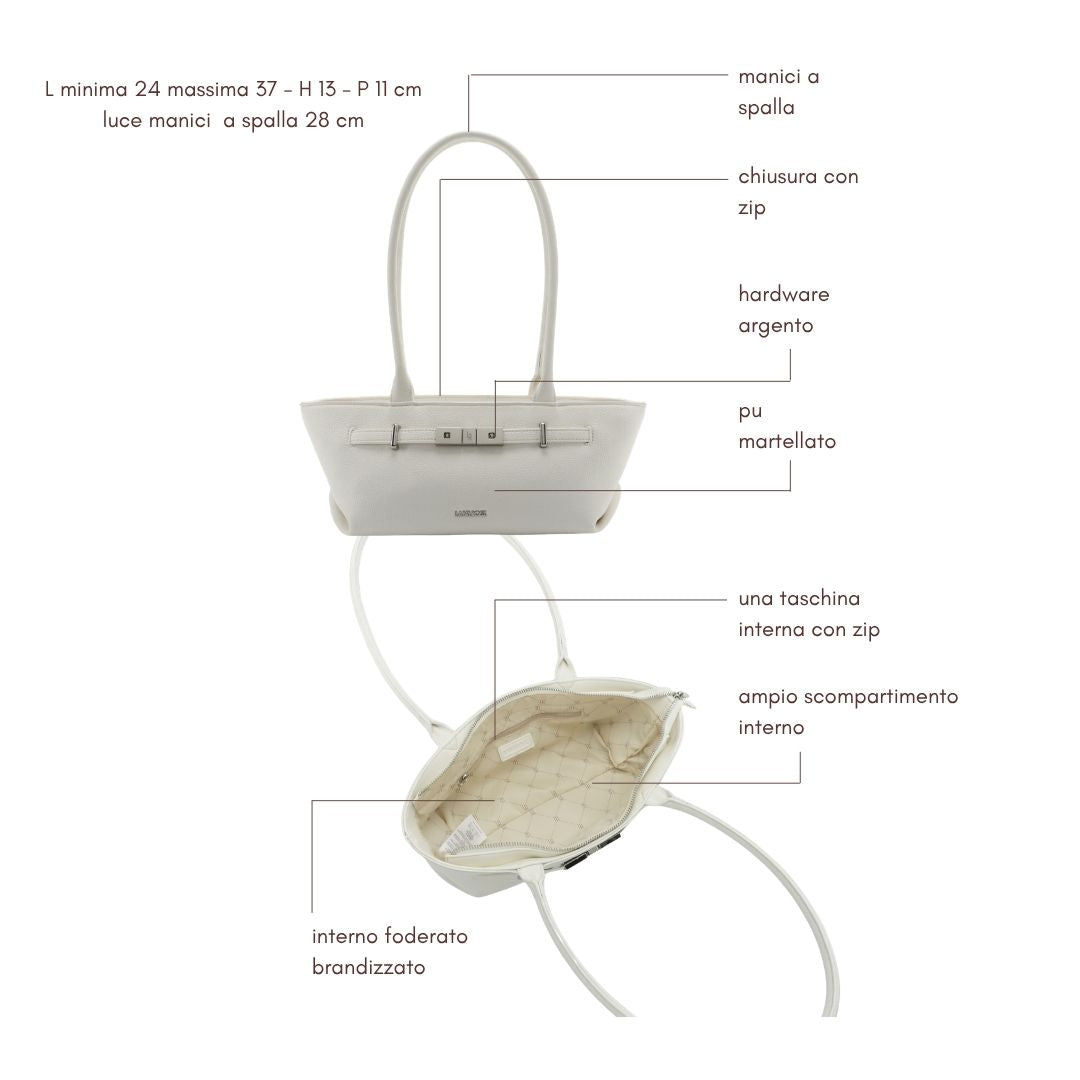 Borsa a spalla JAY- WHITE