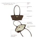 JAY SUEDE Shoulder Bag - WINE CHOCOLATE