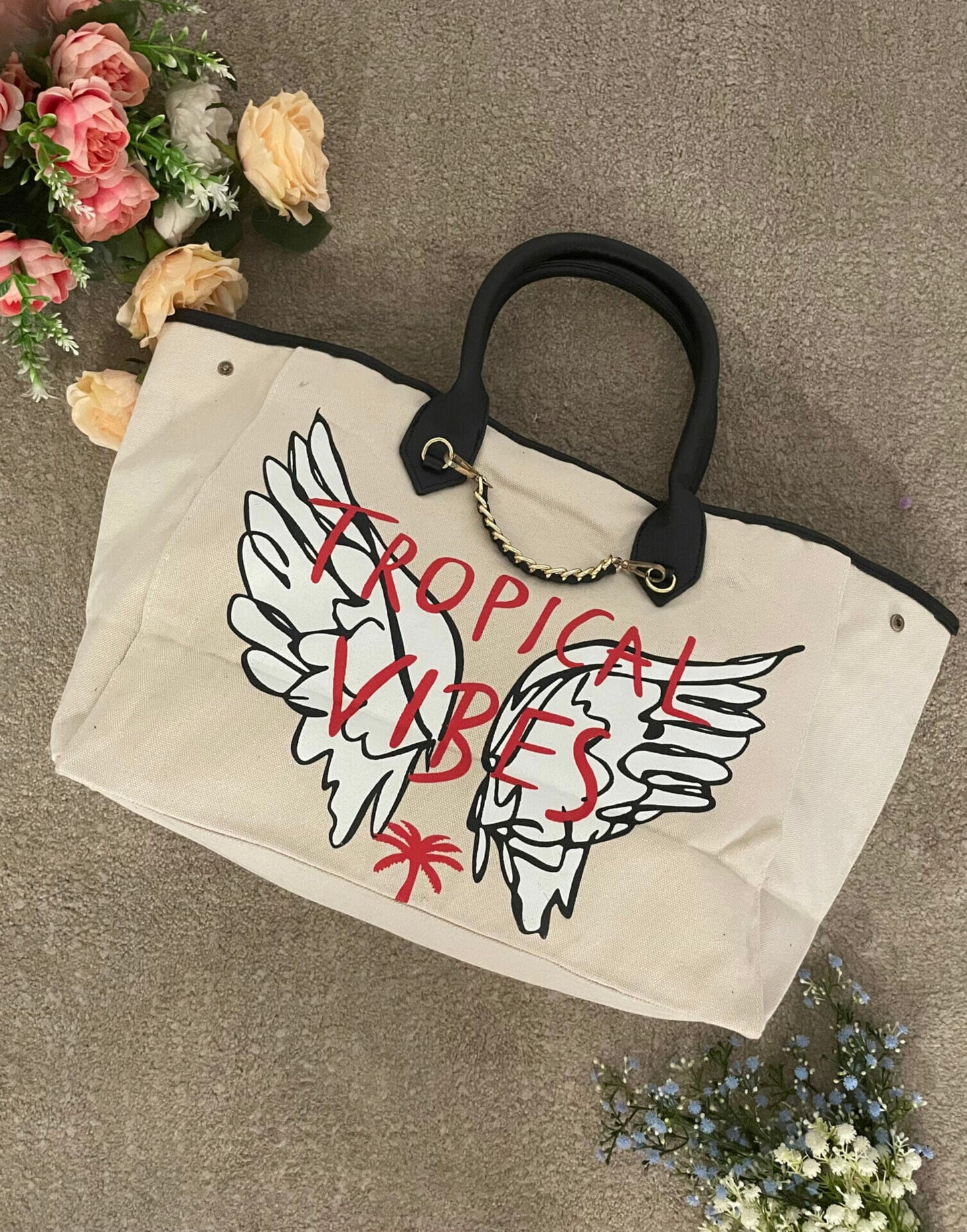 BORSA MARE TENERIFE - BEIGE